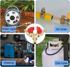 Brass 5/16 Inch 3-way Y-shaped Shut-off Ball Valve With 2-switch 5/16”, 8mm F…