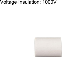 50Pcs 4Mm Dia Ceramic Tube Insulated Electronic Wire Bundle Heat Insulation Prot