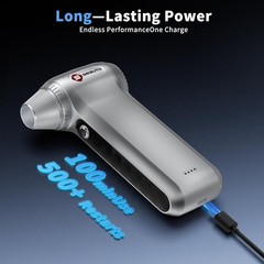 Electric Air Duster 200000RPM Brushless Motor, Cordless Compressed Silver