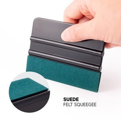FOSHIO Vinyl Wrap Squeegee 4 Inch with Micro Fiber Suede Felt Edge, Scraper f…