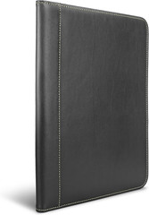 Contrast Stitch Faux-Leather Padfolio, Business Portfolio for Men and Women, Res