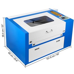 🔥 50W CO2 Laser Cutter Engraver Cutting Engraving Machine LCD Display 20×12″