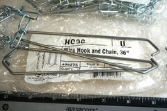 Lithonia HC36 Wire Hook & 36″ Chain New Free Shipping 2PACK