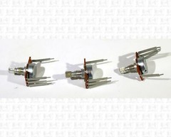 50000 Ohm Raised Pot Potentiometer B50K Lot Of 3 Center Detent NO HW