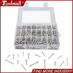 550Pcs 304 Stainless Steel Wood Screws Assortment Kit Phillips #4#6#8#10#12