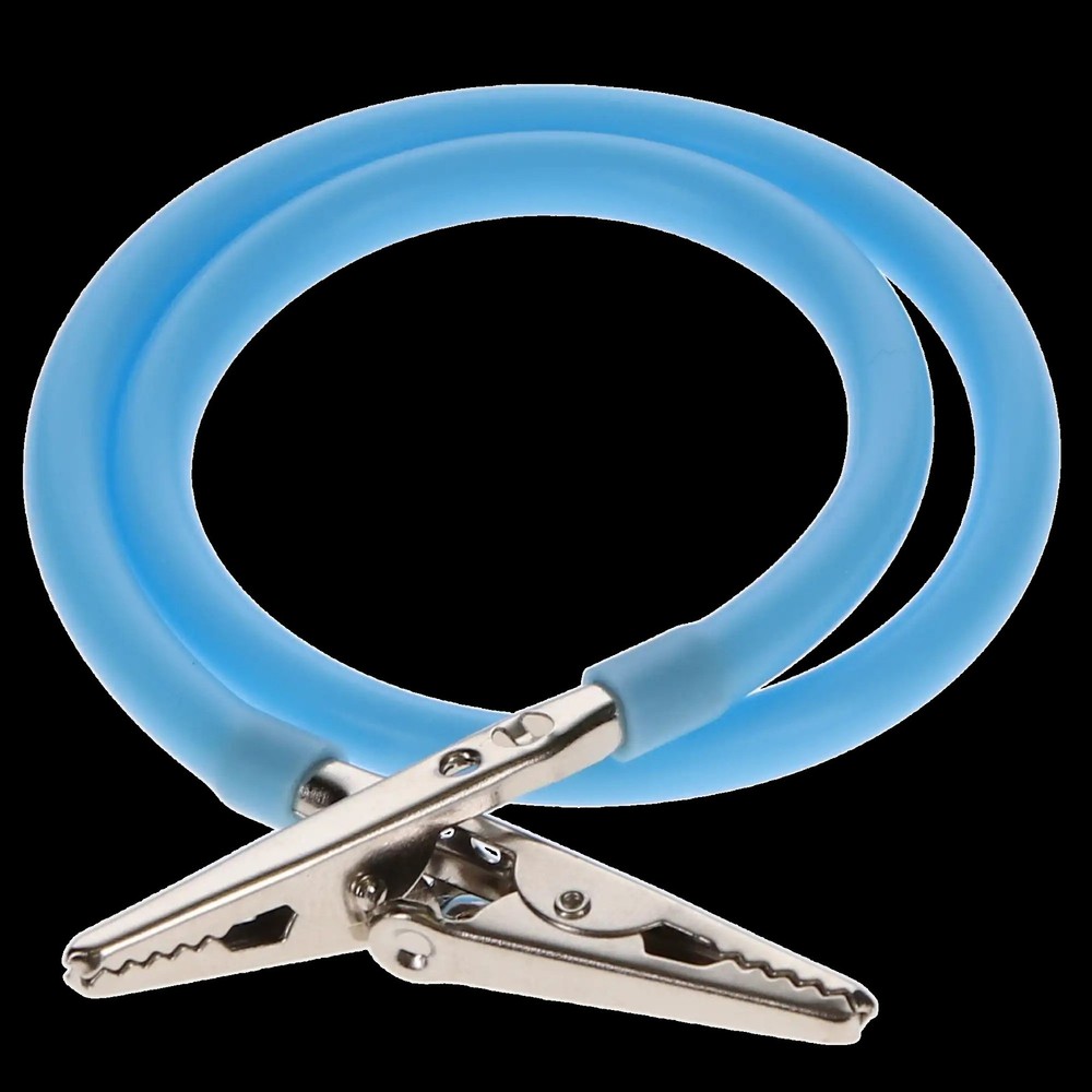 Plasdent 204ABC-2 Silicone Spectrum Dental Patient Bib Clip Light Blue