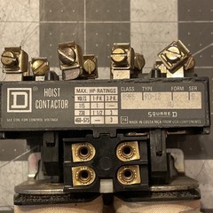 Square D Hoist Contactor Class 8965 Type R012 Series B GOOD SHAPE FAST SHIPPING