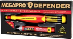 MEGAPRO 6-in-1 Insulated Multi-bit Screwdriver | VDE Certified | 1000V Pro