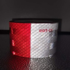 DOT-C2 Reflective Tape,Red White 2Inch X 30′ Waterproof Conspicuity Safety Tape