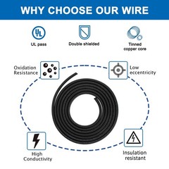 Zhong Hua Jiang 18Awg 18/3 3 Core Shielded Wire Cnc Wire 100Ft Ul2464 Tinned