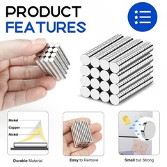 320Pcs Small Neodymium Magnets, 6X2Mm Small Rare Earth Magnet Mini Magnets for W