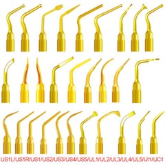 Dental Piezo Scaler Ultrasonic Bone Surgery U Tips Fit NSK Woodpecker US-II LED