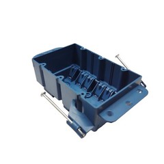 5PK 3-Gang Outlet/Switch Box New Work ETL Certified 44 Cu In 5 7/8″x3 – 3/4″x3″