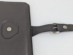 Franklin Covey CO AVA Gray Binder 9.2”x7” Full Grain Leather for Classic Planner