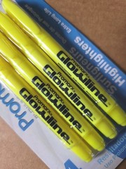STUDIO ART Classic Chisel Point Highlighter Pens Pack of 5 Yellow – BRAND NEW