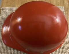 Fibre Metal Fiberglass Hard Hat Helmet Orange Vintage Used