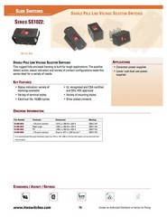 ITW / VID SE-1022-CE Voltage Selector Switch: DPDT, PCB Mount (115V, 230V, Gold)