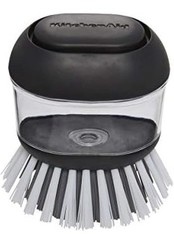 Kitchenaid Soap Dispensing Palm Brush with Built in Easy to Fill Soap Dispenser,