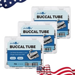 4PCS Dental Orthodontic Buccal Tube Roth .022 1st Molar Bondable Non-convertible