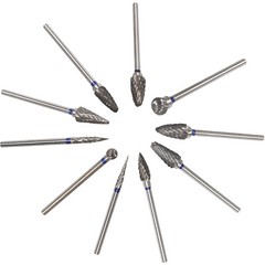 10 Dental Tungsten Carbide Cutter Burs Plaster Alloy Acrylic Drill 2.35MM HP2.35
