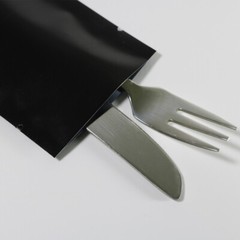 New Flat Glossy Black Open Top Mylar Bags Pouches with Window Variety Quantity