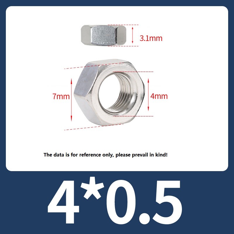 Hexagon Full Nut Fine Thread Pitch M4 M5 M6 M8 M10 M12 M14 M16 M18 M20 M22 M24