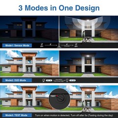 200W Motion Sensor Outdoor Lights, 20000LM LED Flood Lights Outdoor, Wired Se…