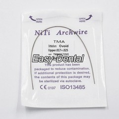1-100Pc Dental Orthodontic TMA Arch Wire Titanium Molybdenum Alloy Ovoid/Natural