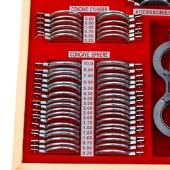 104pcs Optometry Optical Trial Lens Kit Test Metal Trial Frame Set w/Case Box