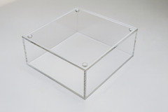 T’z Tagz 5″ Clear Acrylic Square Display Box with Fitted Lift‑Off Lid Handmade
