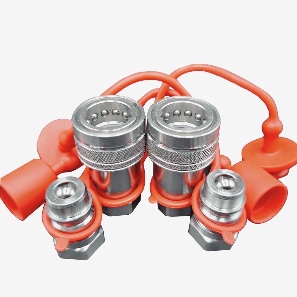 1/2″ NPT Hydraulic Quick Connect Tractor Couplers,ISO 5675 Ball Pioneer Style…