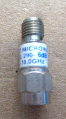 2 pcs. of Midwest Microwave RF SMA Attenuator 290-6dB & 292-7dB