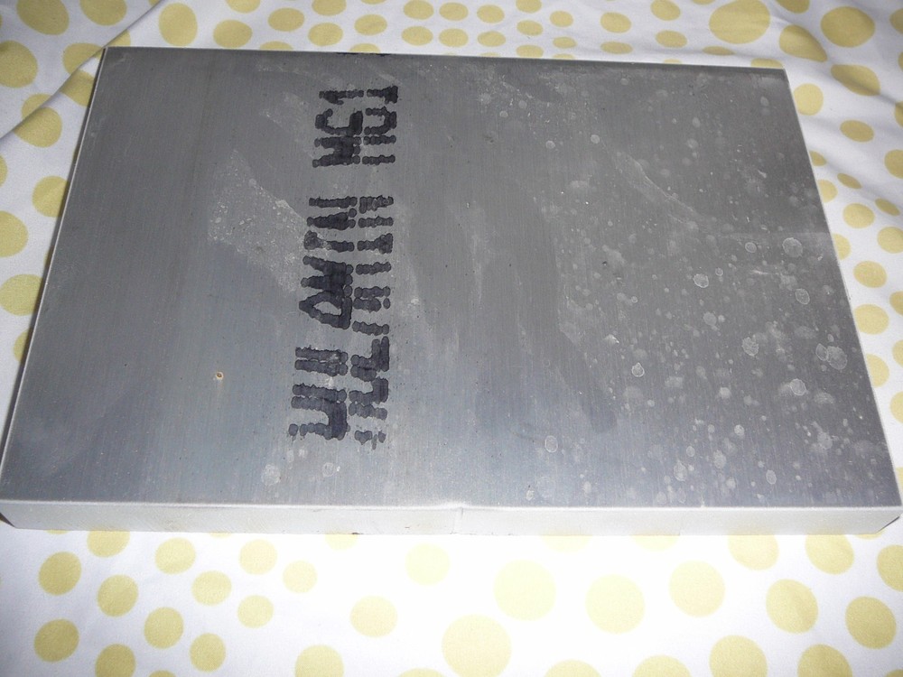 3/4″ X 4″ x 4 1/2″ radiused ALUMINUM 6061 Solid Plate Mill Stock .75 thick