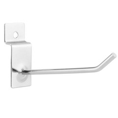 200 Pack 4 Inch Heavy Duty Silver Metal Slatwall Hooks Hangers Slat Board Hoo…