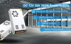 Switching Mode Power Supply Transformer AC-DC 12V 30A 360W Regulated Adapter