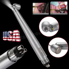 Dental 45 Degree Surgical LED High Speed Handpiece 4 Hole Single water Spray