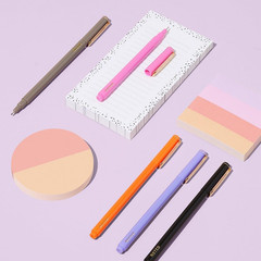 Noted by ® Desk Organization Set, Warm Colors