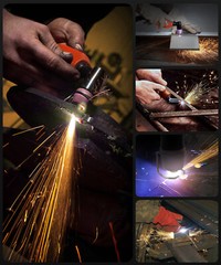 Portable HITBOX HBC5500 Plasma Cutter Orange UNT Pilot Arc Dual 110/220V IGBT