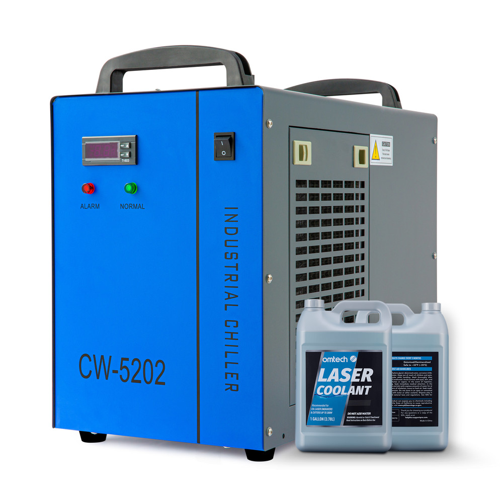 OMTech CW5202 Water Chiller for CO2 Laser Tube Cutter Engraver 2 Pack Coolant