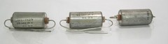 Vintage GE Company .1 uf 400 DC Model 41F492DA1 Capacitor Lot of 3 Surplus