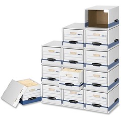 Fellowes FEL01626 File Box Shell Blue 11.4″H x 13.9″W x 16.9″D