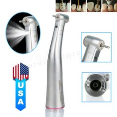 Dental 1:5 Increasing LED Fiber Optic Contra Angle Low Speed Handpiece Red Ring