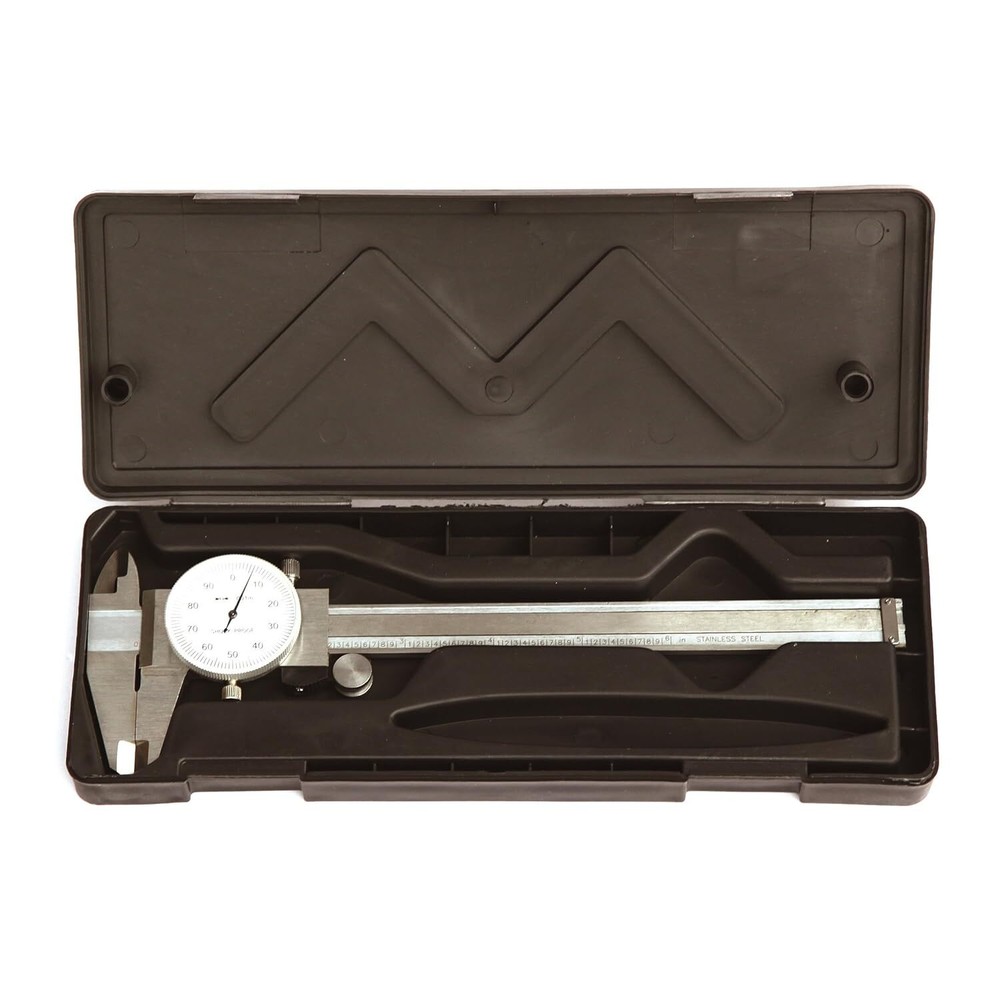 HFS(R) 0- 6″ Stainless 4 Way Dial Caliper Imperial Caliper .001″ Shock Proof