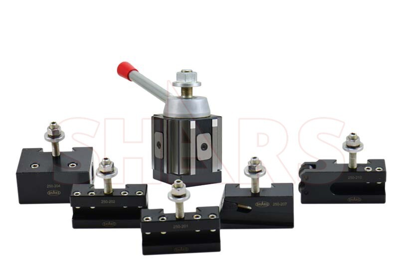 Shars 10 – 15 Quick Change Tool Post 6 Piece Set Piston Type #200 BXA NEW M}