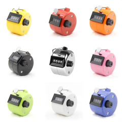 4 Digit Number Counters Plastic Shell Hand Finger Display Manual Counting Tally