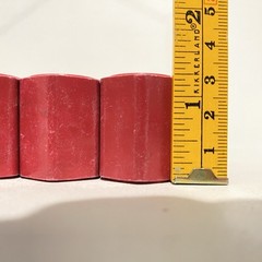 (Lot 8) 1/4-20 Thread Size Electrical Red Buss Isolator Bushing 1 1/4” Tall