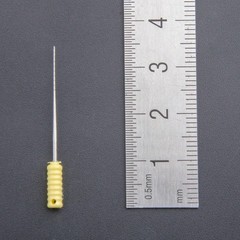 #002 25 mm Yellow Dental Endodontic Barbed Broaches Needles Stainless Steel
