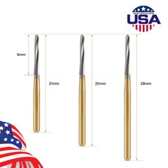 AZDENT Dental Endo-Z Tungsten Carbide Burs Shaping&Refining High Speed FG 1.6mm