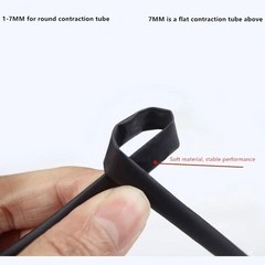 5M Heat Shrink Tubing Tube Black 1mm 2mm 3mm 4mm 5mm 8mm 10mm 1- 12mm 2:1