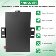 5-Gallon Hydraulic Fluid Reservoir Tank with Cap Outlet 3/4″ Inlet 1-1/2″ FNPT